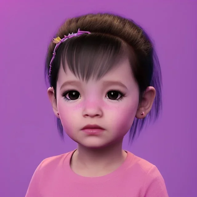 Wearing make up avatar in pandora toddler, full body, Pandora background