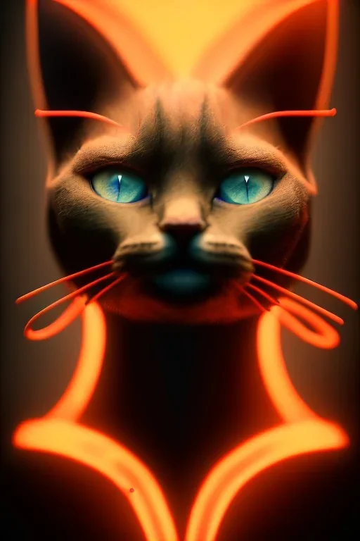 portrait photography of an ethereal beautiful cat god, Fire theme art, Dark moody night atmosphere, 8K, close-up face, anatomically perfect face, ignore NSFW,magic,city, steampunk, brutal native american chief ,apocalypse, set , sorrow,