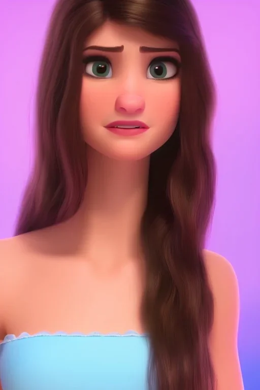 Alexandra Daddario pixar portrait