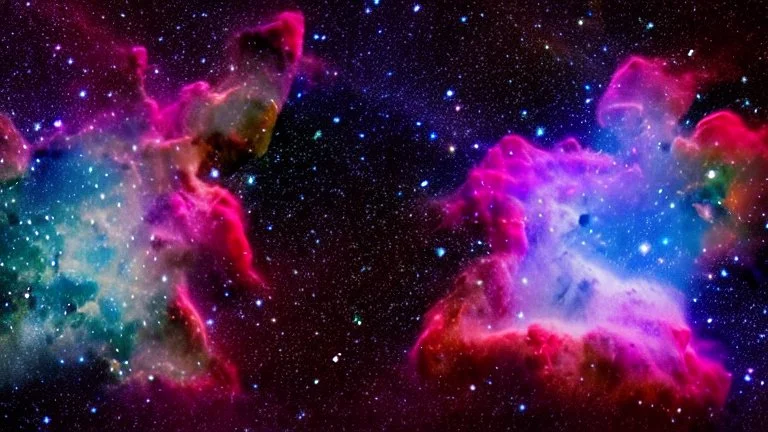 colorful star nebula