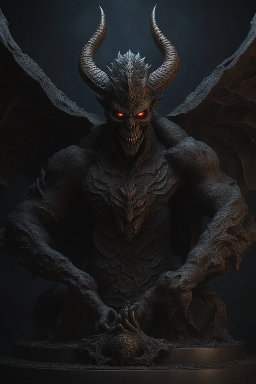 the demon known as The Shadow of Death. hyper detailed, volumetric lighting, fantasy art, octane render