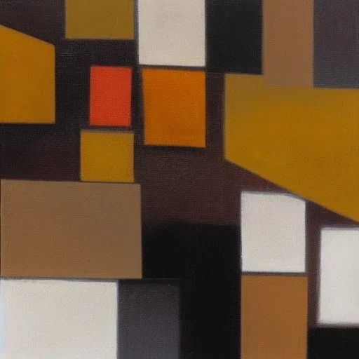 impasto painting on black canvas with gold painted in the style of malevich and mondrian