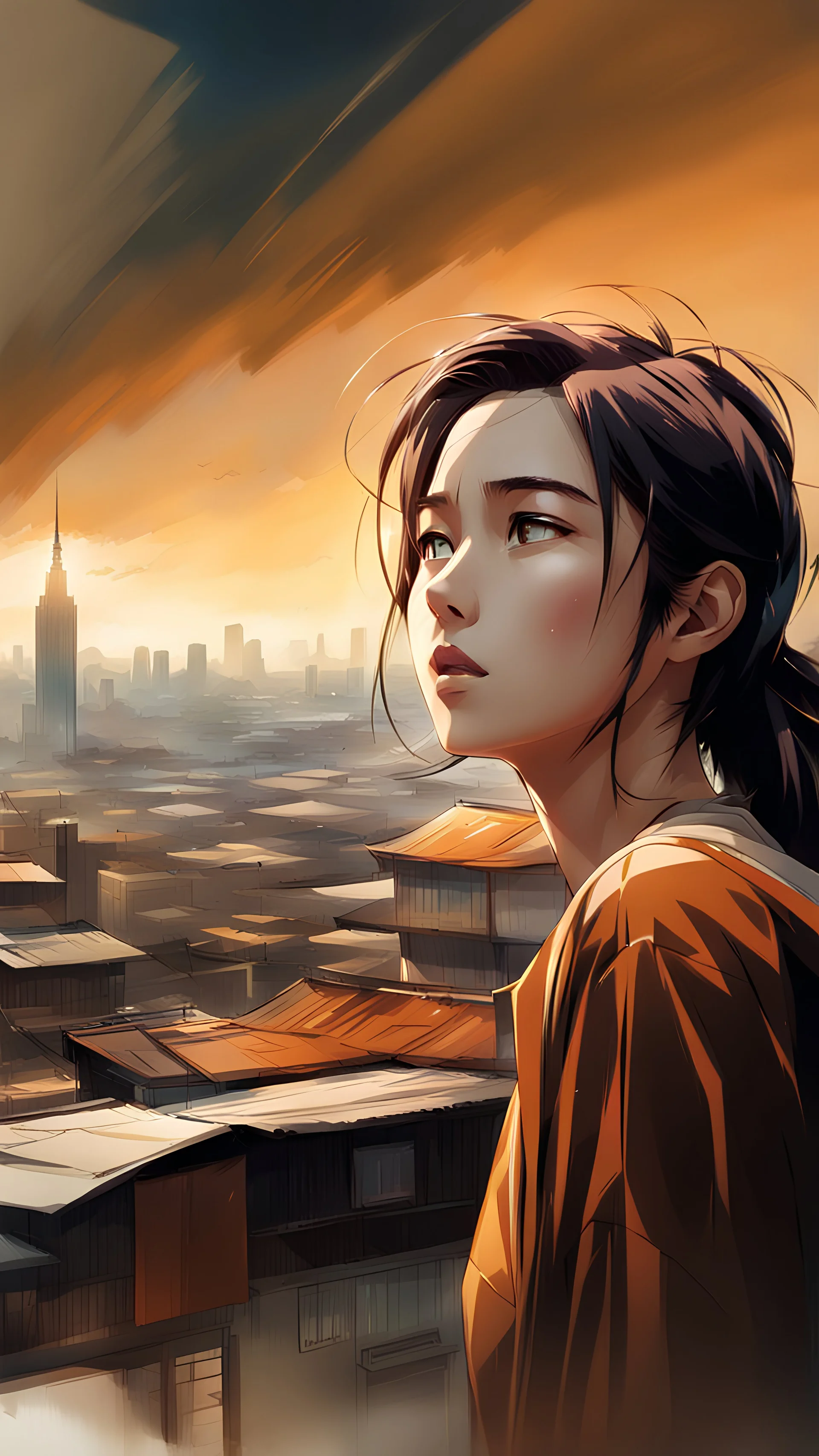 digital art, brush, sketch, digital illustration, comic style, stunning background, perfect anatomy, centered, approaching perfection, dynamic, highly detailed, art station, concept art, smooth, sharp focus, illustration, artwork style of Toshihiro Kawamoto, art style of Ghislain Barbe, art style of Makoto Shinkai.