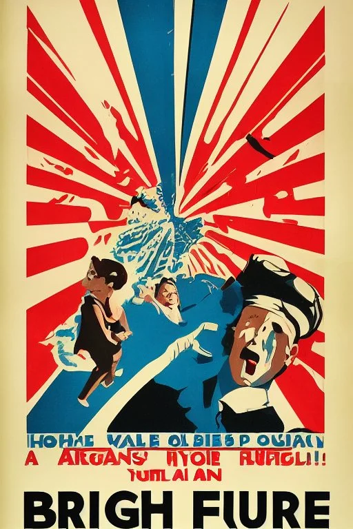 bright future propaganda poster