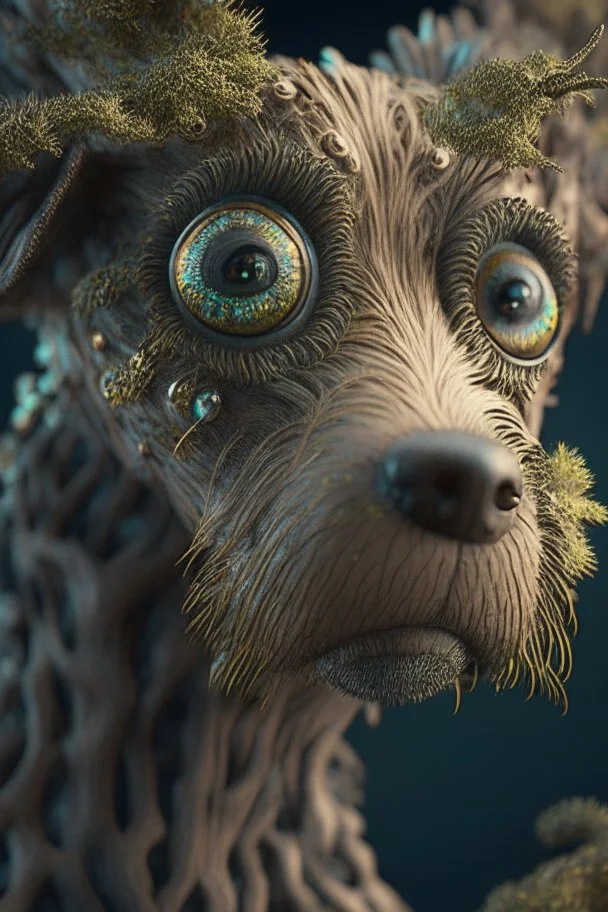 Variable tree dog creature ,insanely detailed, 16k resolution, perfect eyes, cinematic smooth, intricate detail