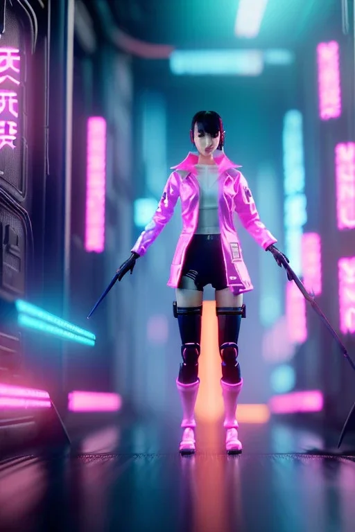 Blade runner room Scene, Asian cyber woman:: symmetry photography, cyberpunk, pink hair, makeup, long line eye, light iris, :: latex coat, pink, white, black :: cinematic, Ultra realistic, dark scene, soft color, highly detailed, unreal engine 5, RTX, ultra detail, 3d, finely drawn, high definition.