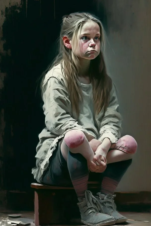 Sitting girl