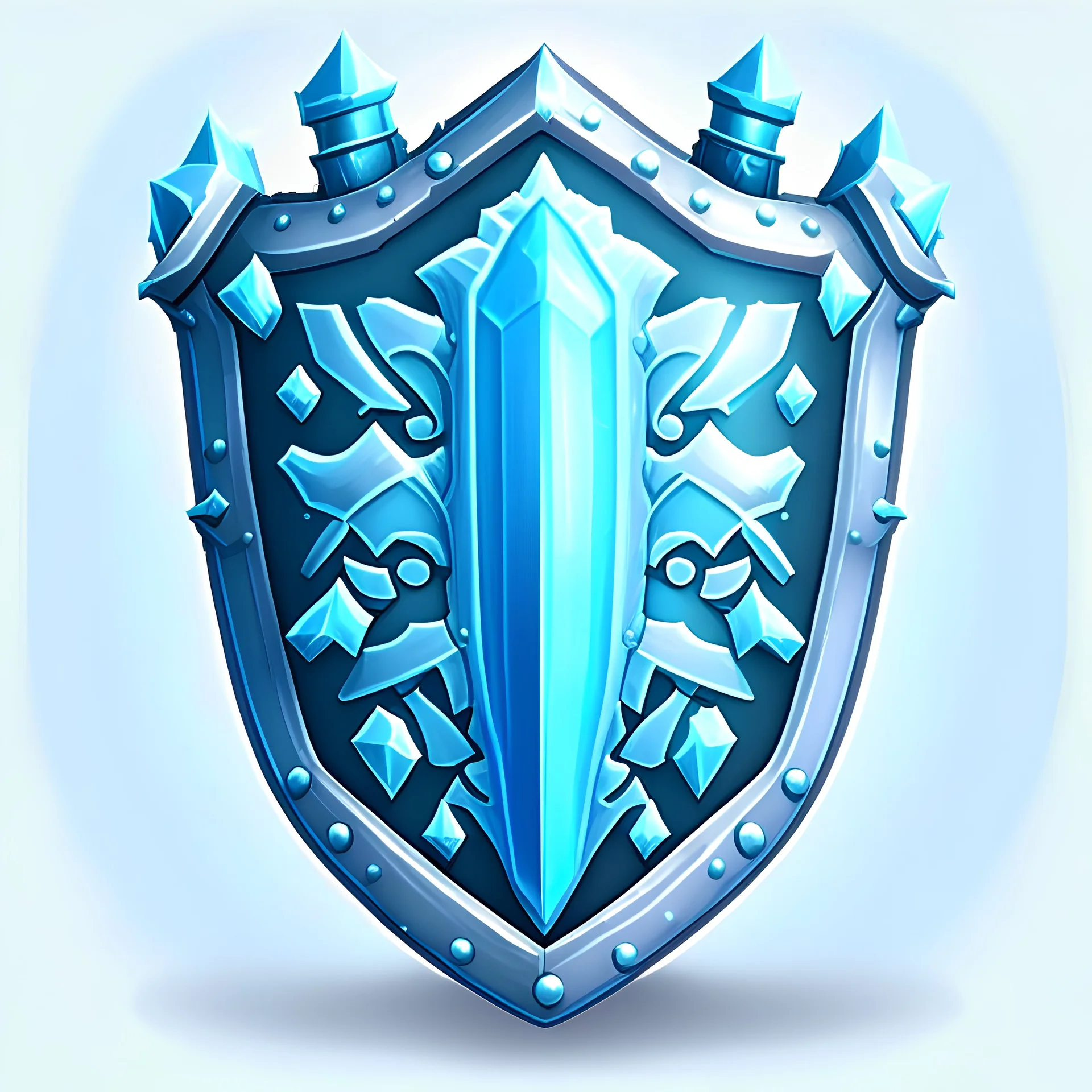 fantasy ice armor icon, no dots