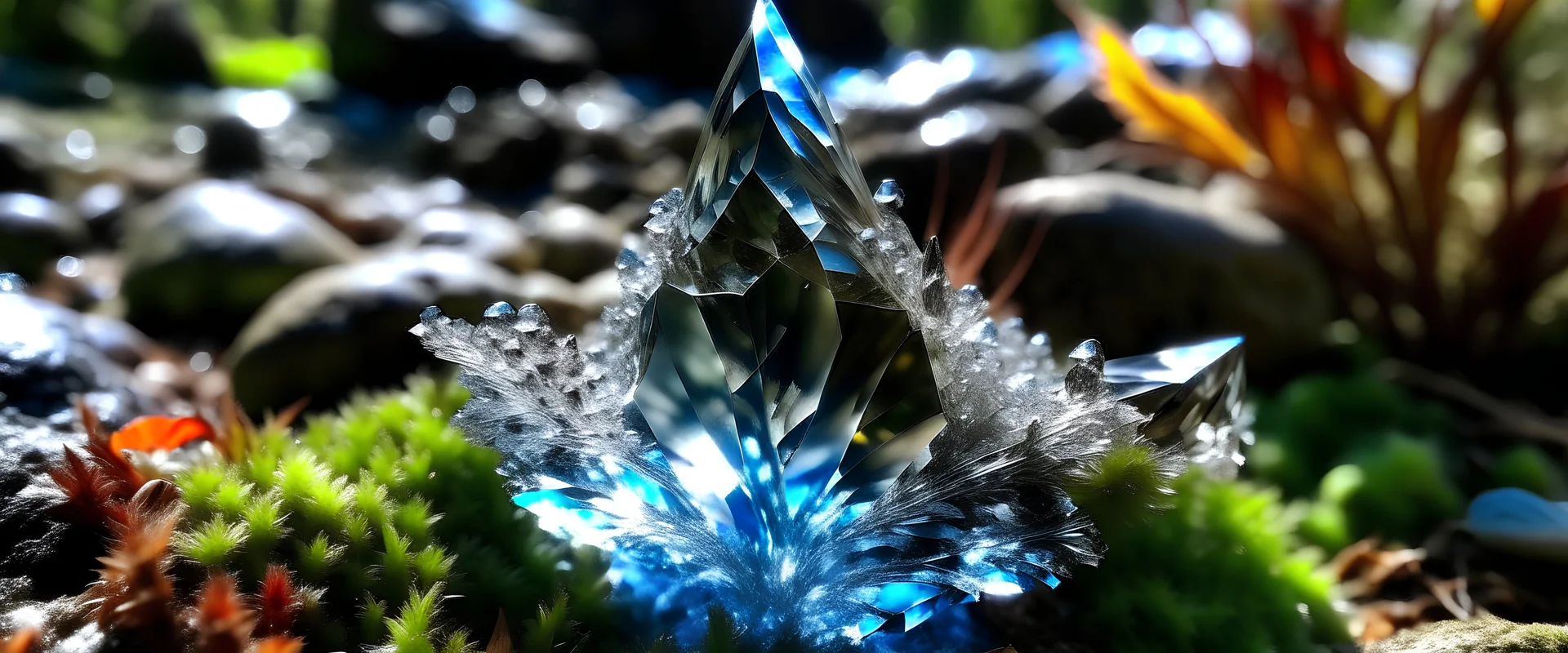 Beautiful crystal in nature