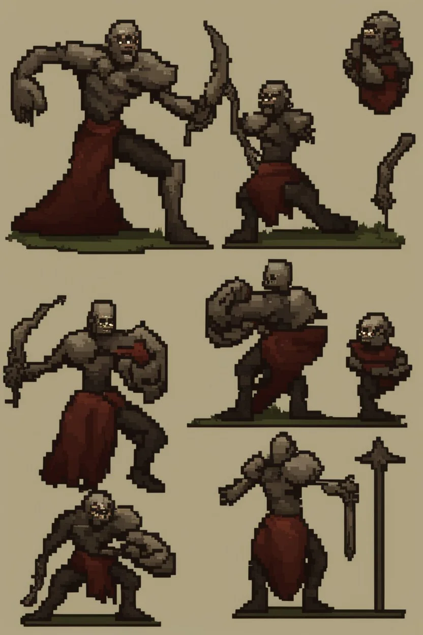 pixel undead soul sprite for pixel game in the medieval style side view idle animation. --ar 9:16