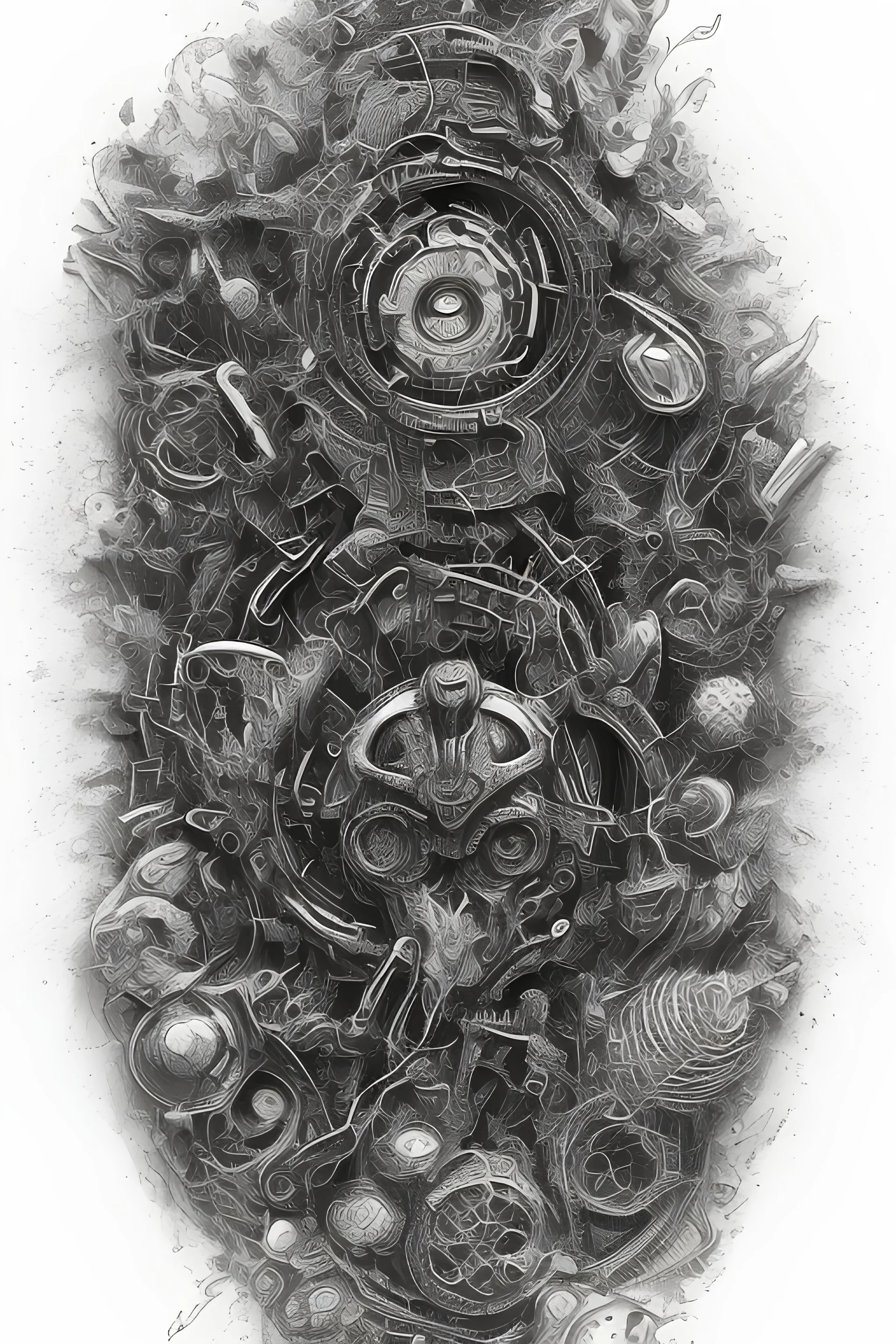 A drawing line work and dotwork design black in on white background of a hand tilted downwards and from the hand a bunch of dirt or sand falling down