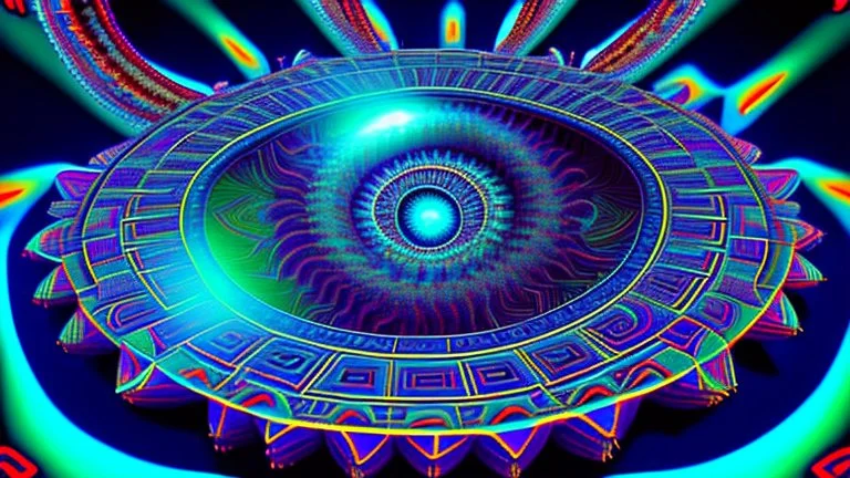 hyperspace dimensional paradoxical impossible relativistic non-euclidian wormhole aztec creature