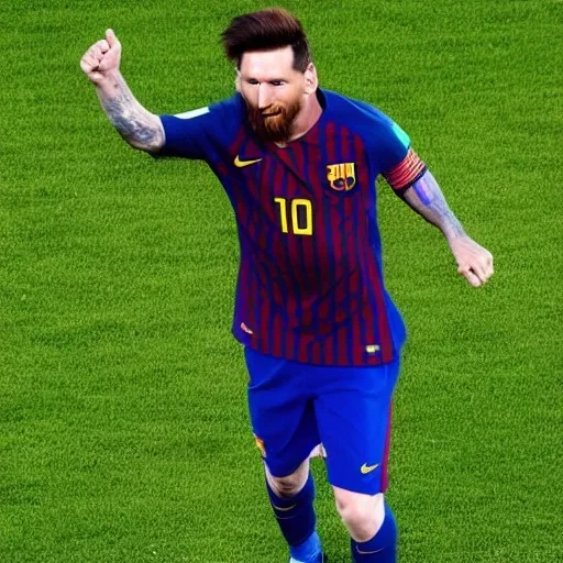 Leo Messi winning world cup