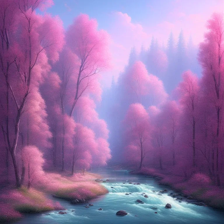 Pink river