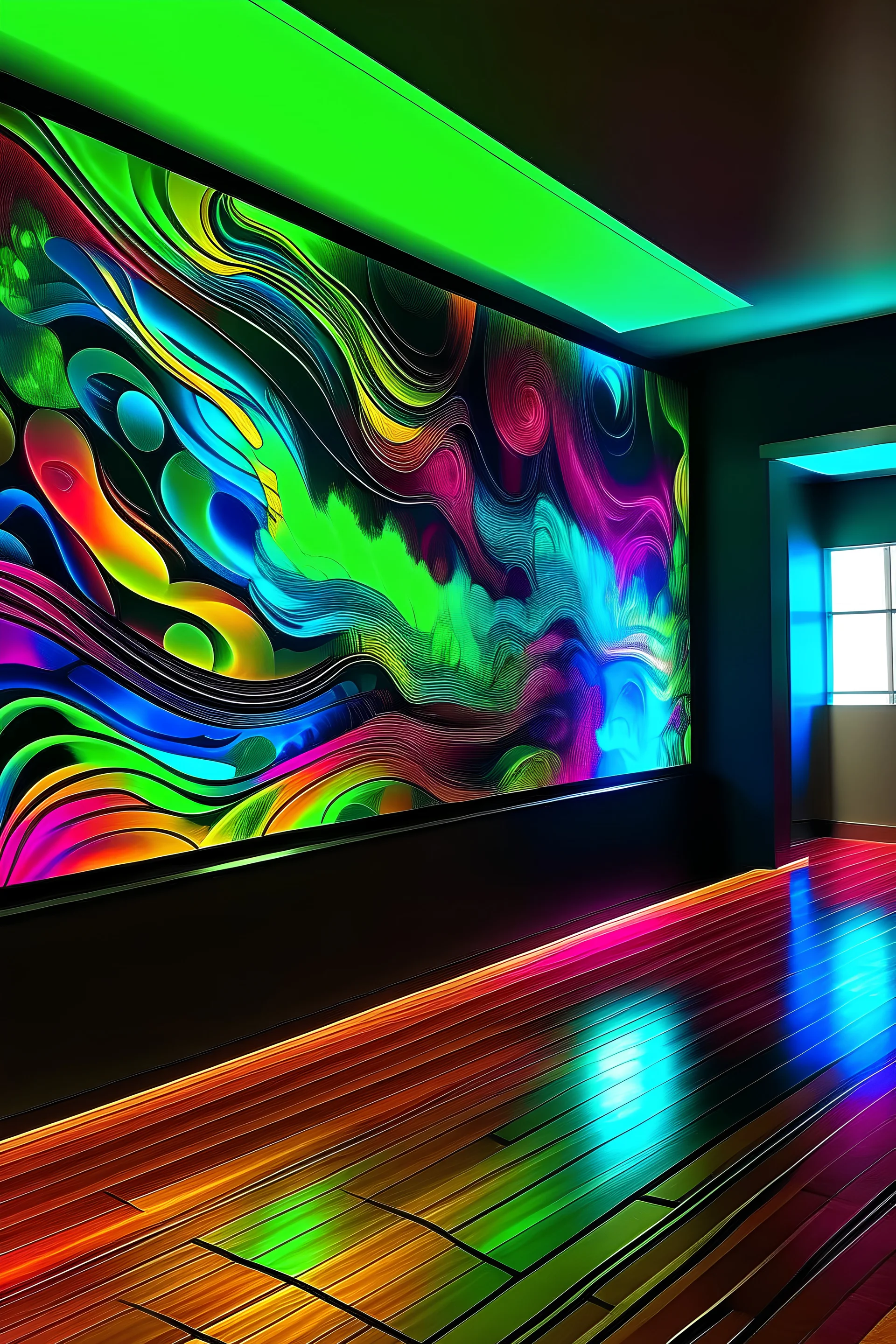 Psychedelic fluids wall projector