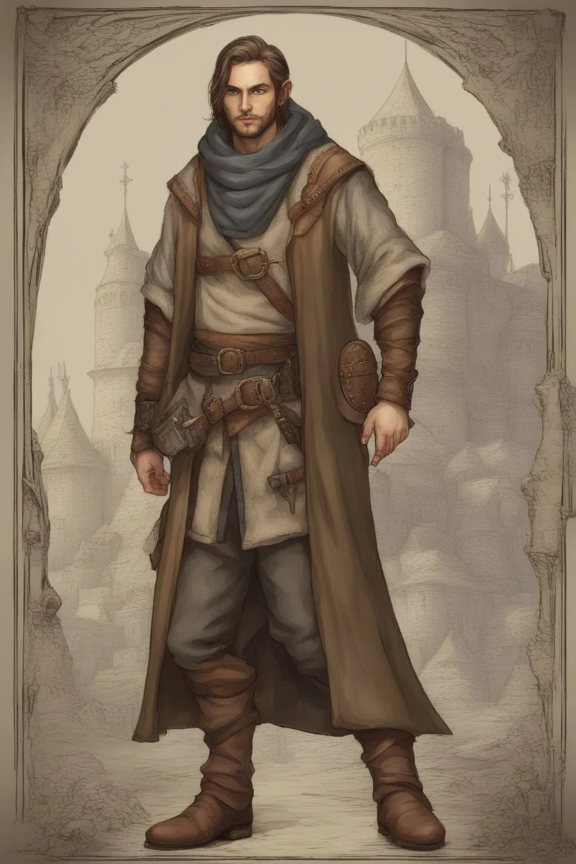 Fantasy Medieval Traveler Male