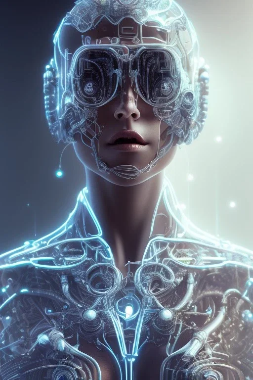 cyberpunk, glass body, women, portrai, open mouth, perfect skin, tron, cyborg , perfekt, real, dream, hr giger