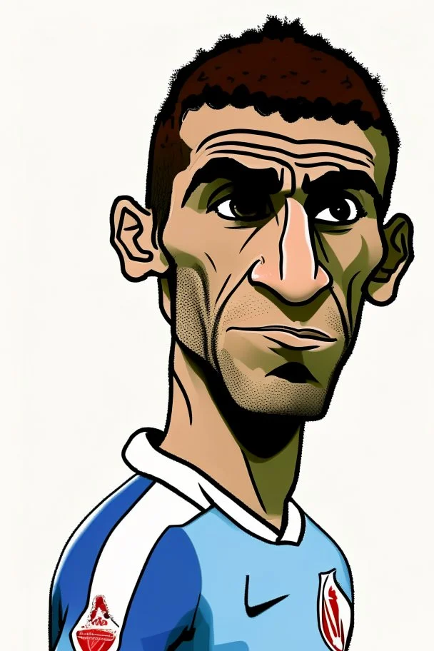 Anthony Modest French soccer player cartoon 2d