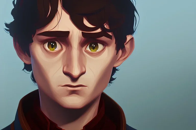 Portrait of Frodo by Jake Bartok