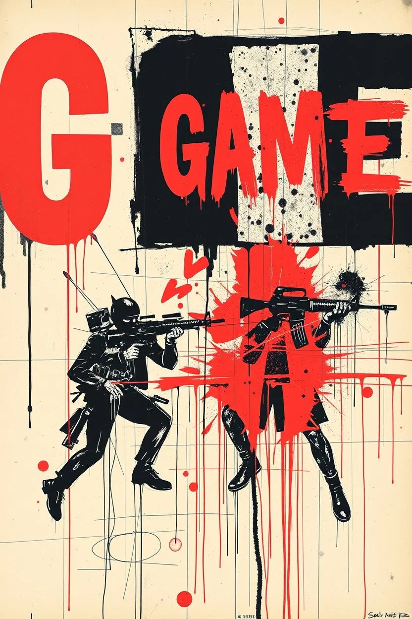 this isnt a game this is financial warfare style of basquiat x pollock