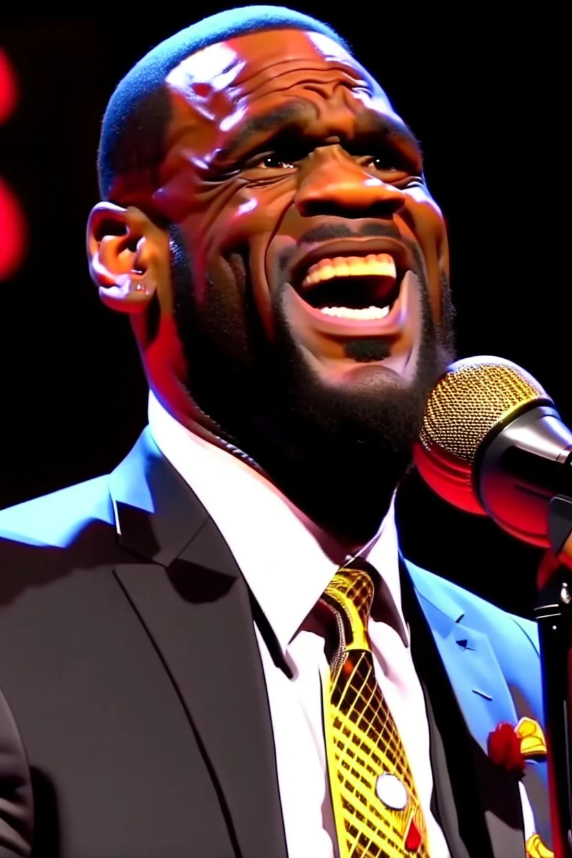 fat lebron james singing