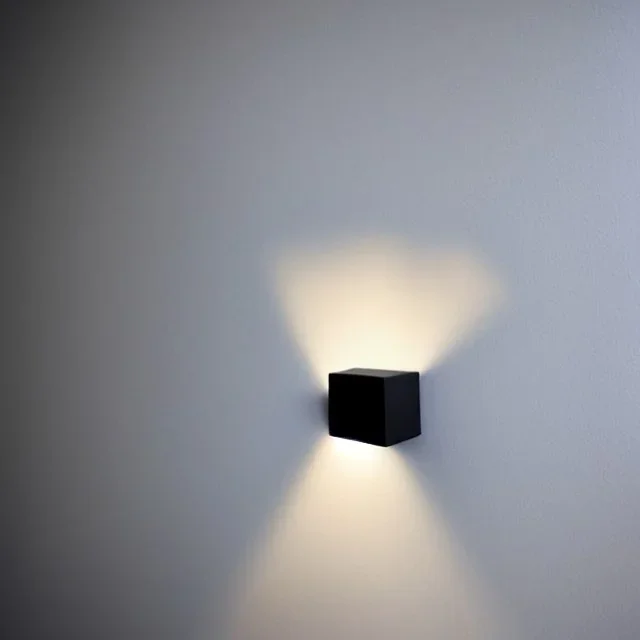 shadowlamp casts geometric shadows on the wall