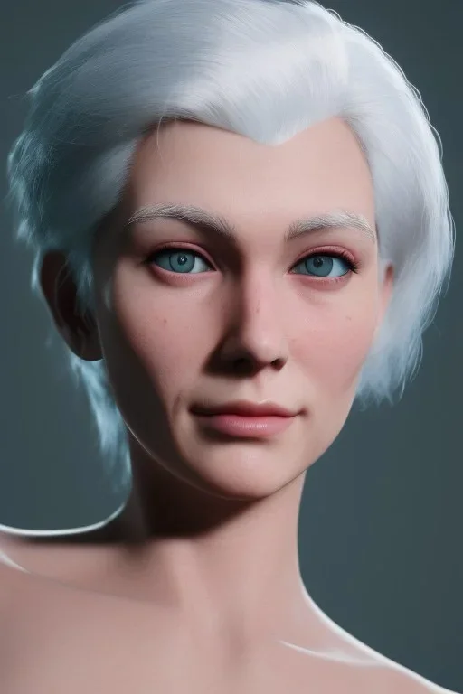 cyborg, white hair, sexy, perfect, real, dream