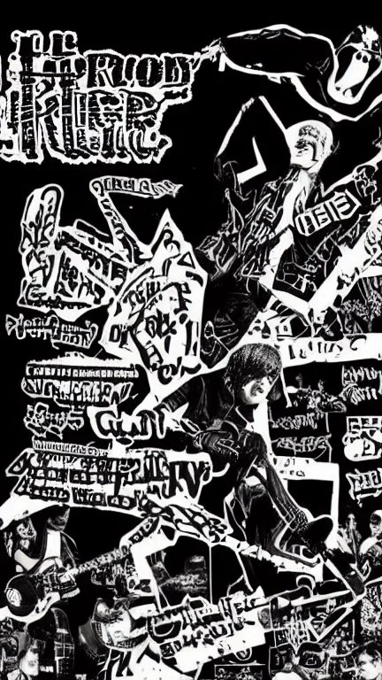 old school hardcore punk flyer