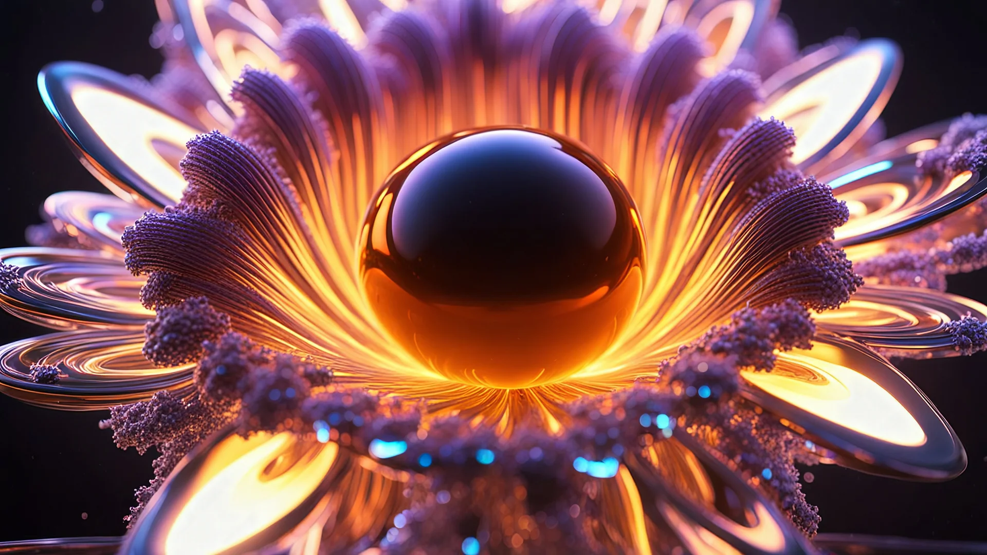 3D-rendered organics form, futuristic, fantasy, nuclear, geometrical shape, single colorful objects, fractal, abstract, scientific, Bose–Einstein condensate, quantum entanglement, friendly, beautiful, black background, octane render, 8k post-production, artstation: award-winning: atmospheric: commanding: fantastical: clarity: 16k: ultra quality: striking: brilliance: liquid medium: stunning colors: amazing depth; lens: f/8, 28mm