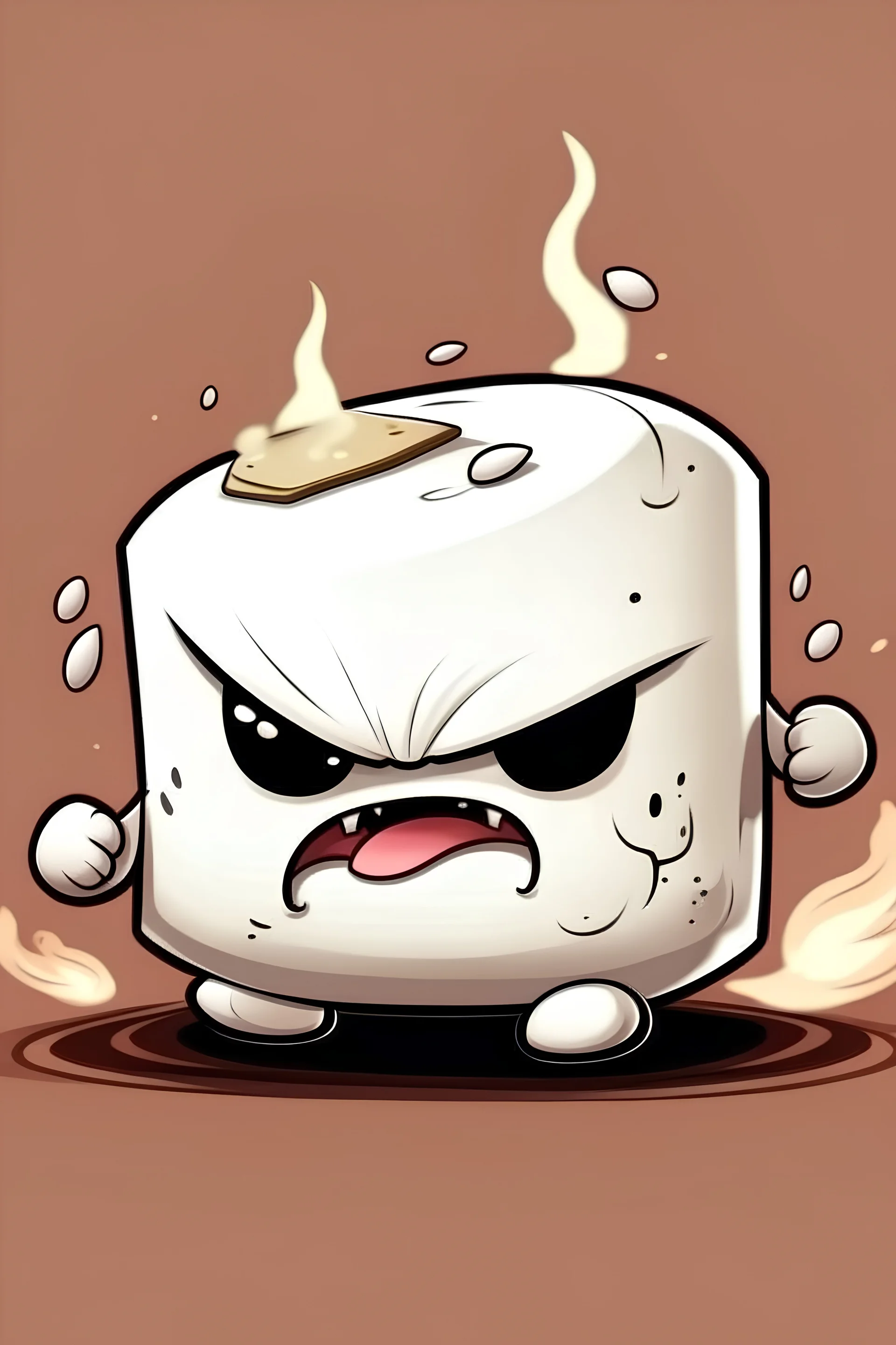 very angry marshmallow angrier