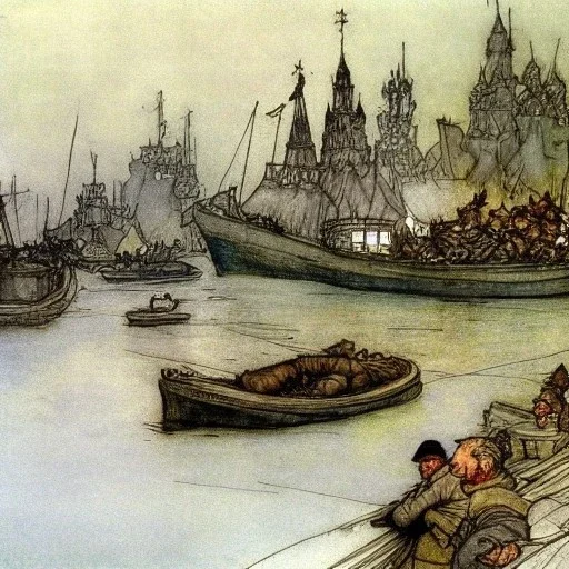 Russian invasion of Ukraine Mariupol by Arthur Rackham