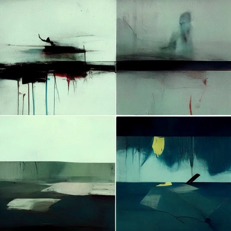 Minimal abstract oil paintings desolate 1960s carpark concrete fragments and bright naked bodies. style of Justin Mortimer and Francis Bacon. road markings.