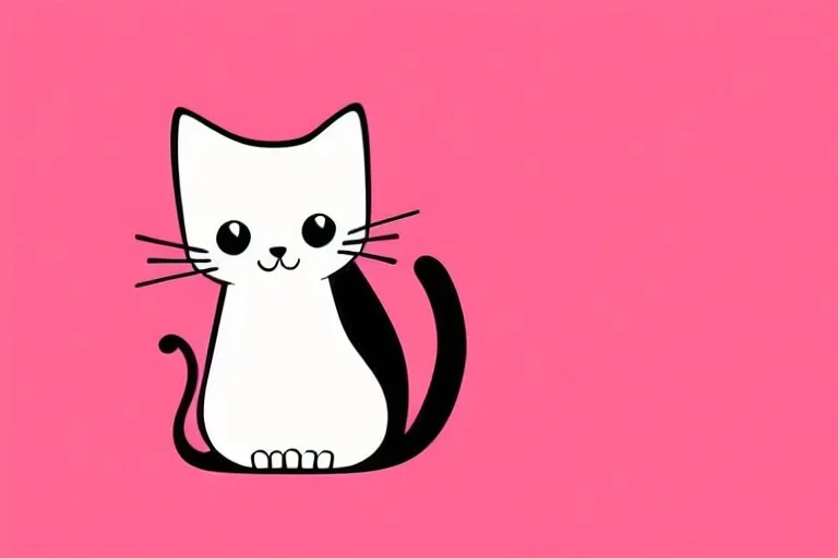 cute cat illustration isolated