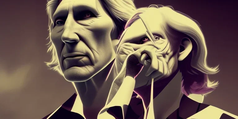 ROGER WATERS by Alan Parker animation. 2m , 8k, Hyperealistic , Hyperdetails ,