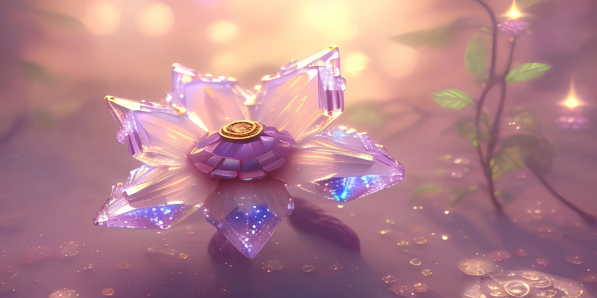 crystal subtle flower in a galactic ambiance beautiful fairy, transparent, delicate colors, in the foreground, full of details, smooth，soft light atmosphere, light effect，vaporwave colorful, concept art, smooth, extremely sharp detail, finely tuned detail, ultra high definition, 8 k, unreal engine 5, ultra sharp focus