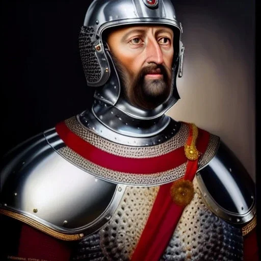 Ultra detailed fullbody Portrait in oil on canvas of Richard The Lionheart with armor,helmet,extremely detailed digital painting,ultrarealistic skin,intense stare, extremely detailed face, crystal clear eyes, mystical colors ,perfectly centered image, perfect composition, rim light, beautiful lighting,masterpiece ,8k, stunning scene, raytracing, anatomically correct, in the style of Simon Bisley and Ohrai Noriyoshi and robert e howard and Steve Jung and Wizyakuza and uncannyknack.