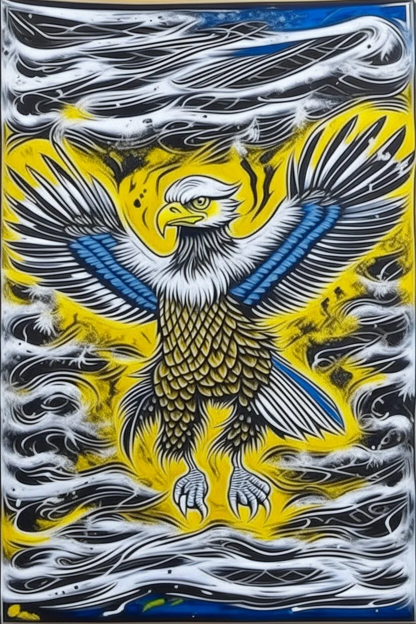 west coast eagles aboriginal painting guernsey