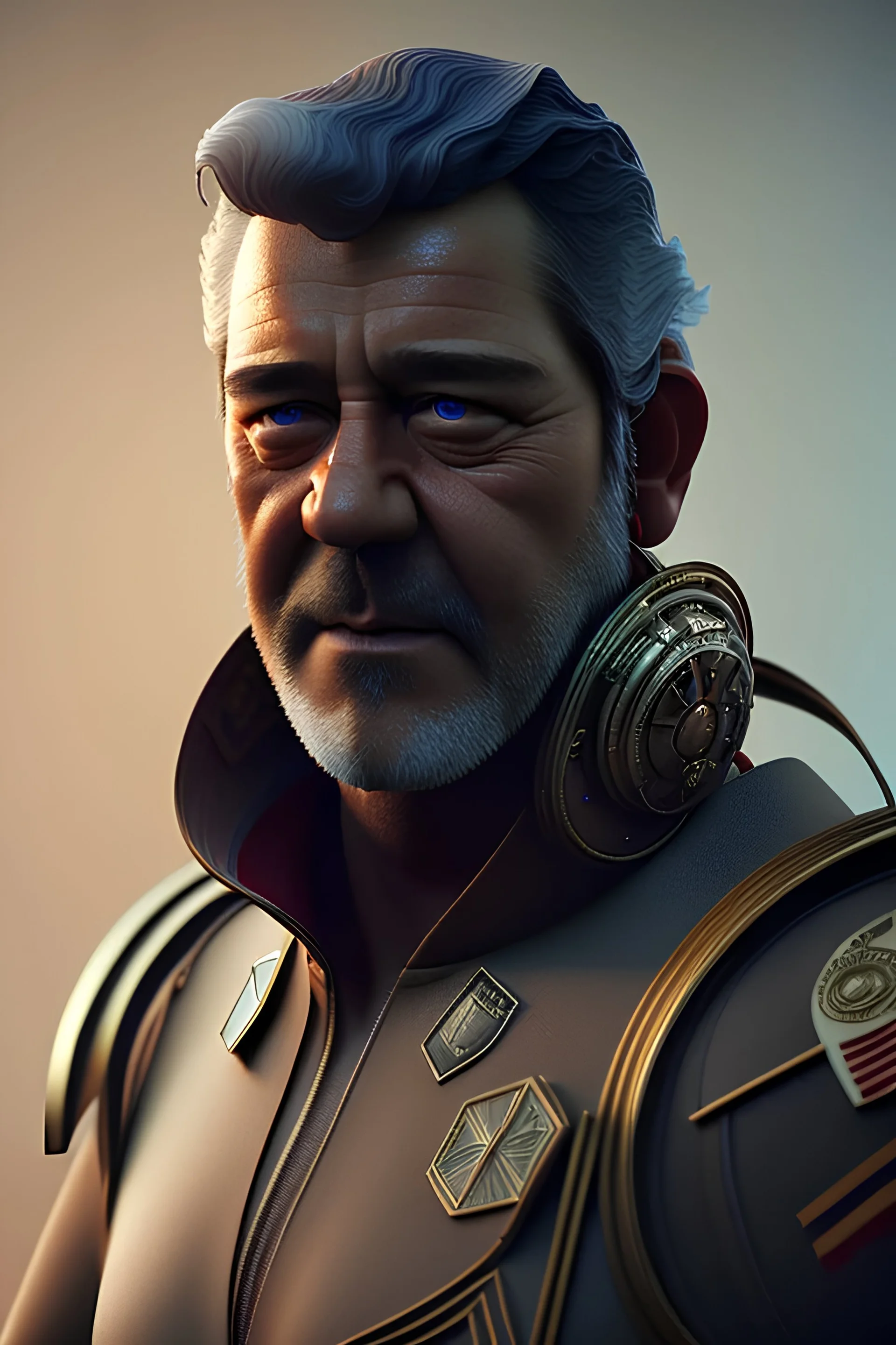 antonio banderas, russel crowe, , unreal 5, octane render, cinema4d, dynamic lighting, soft lighting, 4k, redshift render, highly detailed, hyper realistic