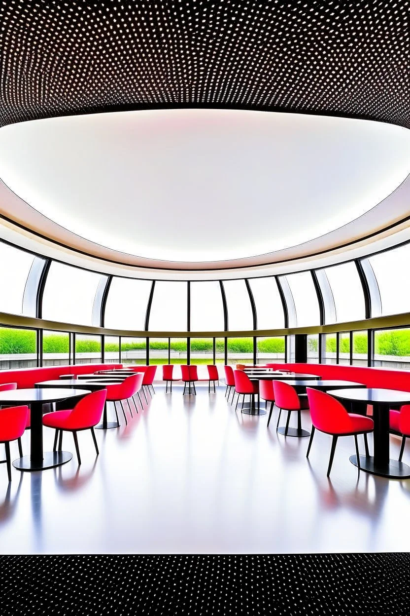 Oval shaped restaurant