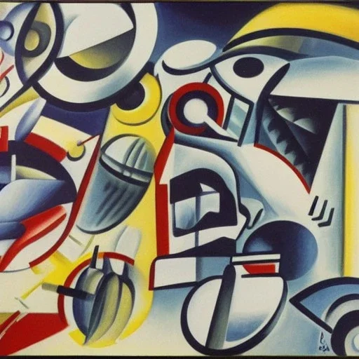 starships in the cosmos by fernand leger