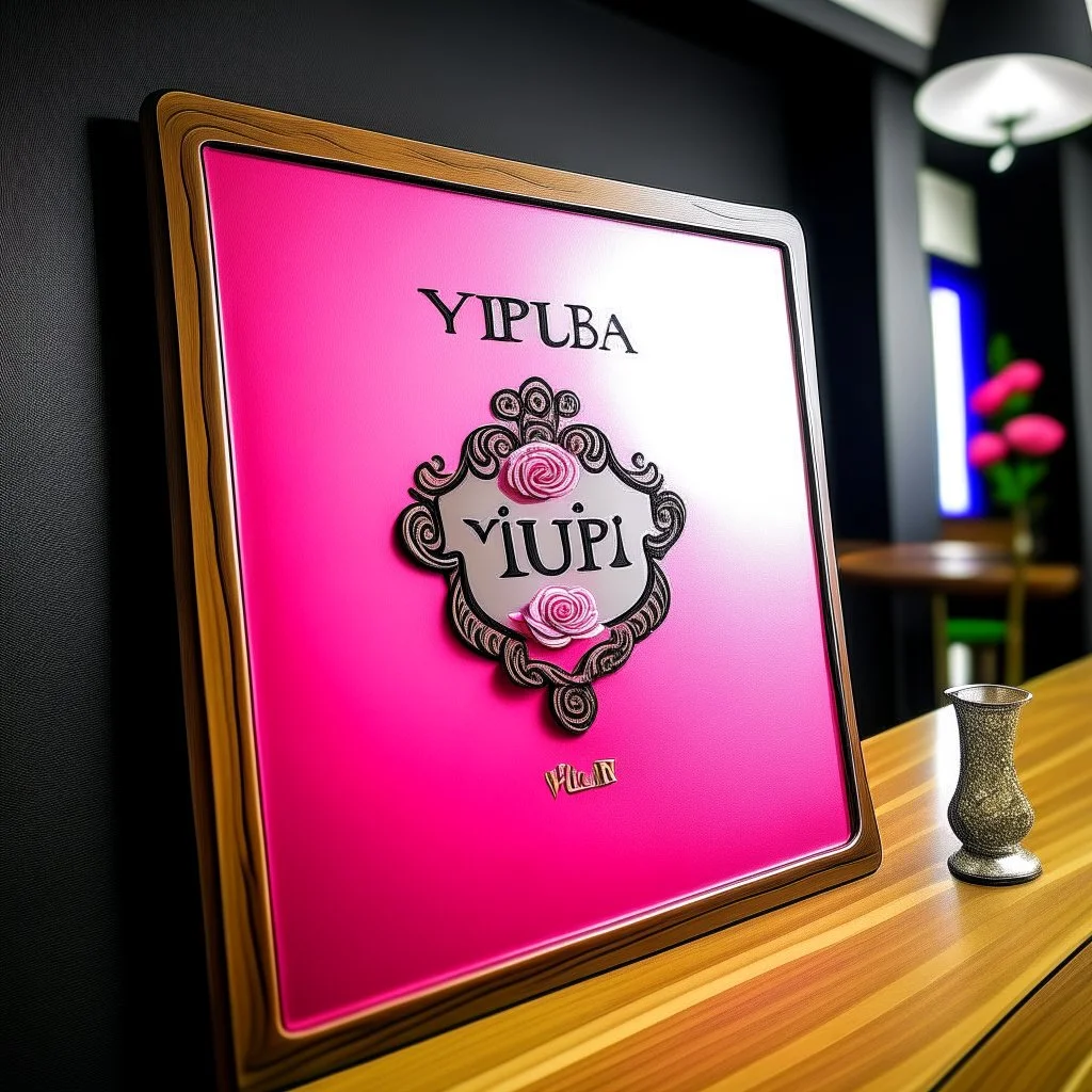 placa rosa vip de un club