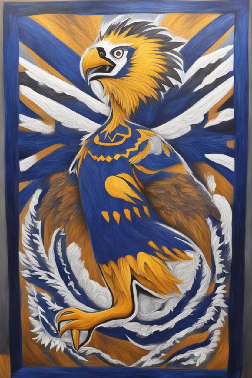 west coast eagles indigenous painting guernsey