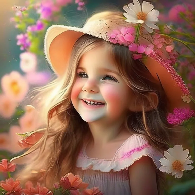 very beautiful ,lovely showing a young girl happiness, image for happy world girl's day