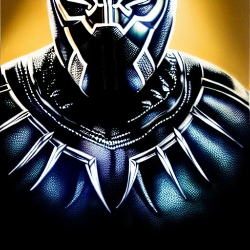 ultra detailed fullbody portrait in oil of Black Panther Golden armor suit ,soft light atmosphere, extremely detailed digital painting, extremely detailed face,crystal clear eyes, in the style of Keith Parkinson and Ohrai Noriyoshi and Ken Kelley robert e howard and pablo oliveira , mystical colors,intrincate details, perfectly centered image, perfect composition, rim light, beautiful lighting,8k, stunning scene, raytracing