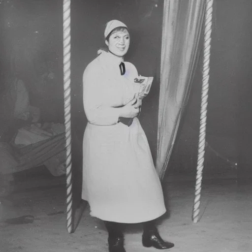 A nurse at a circus