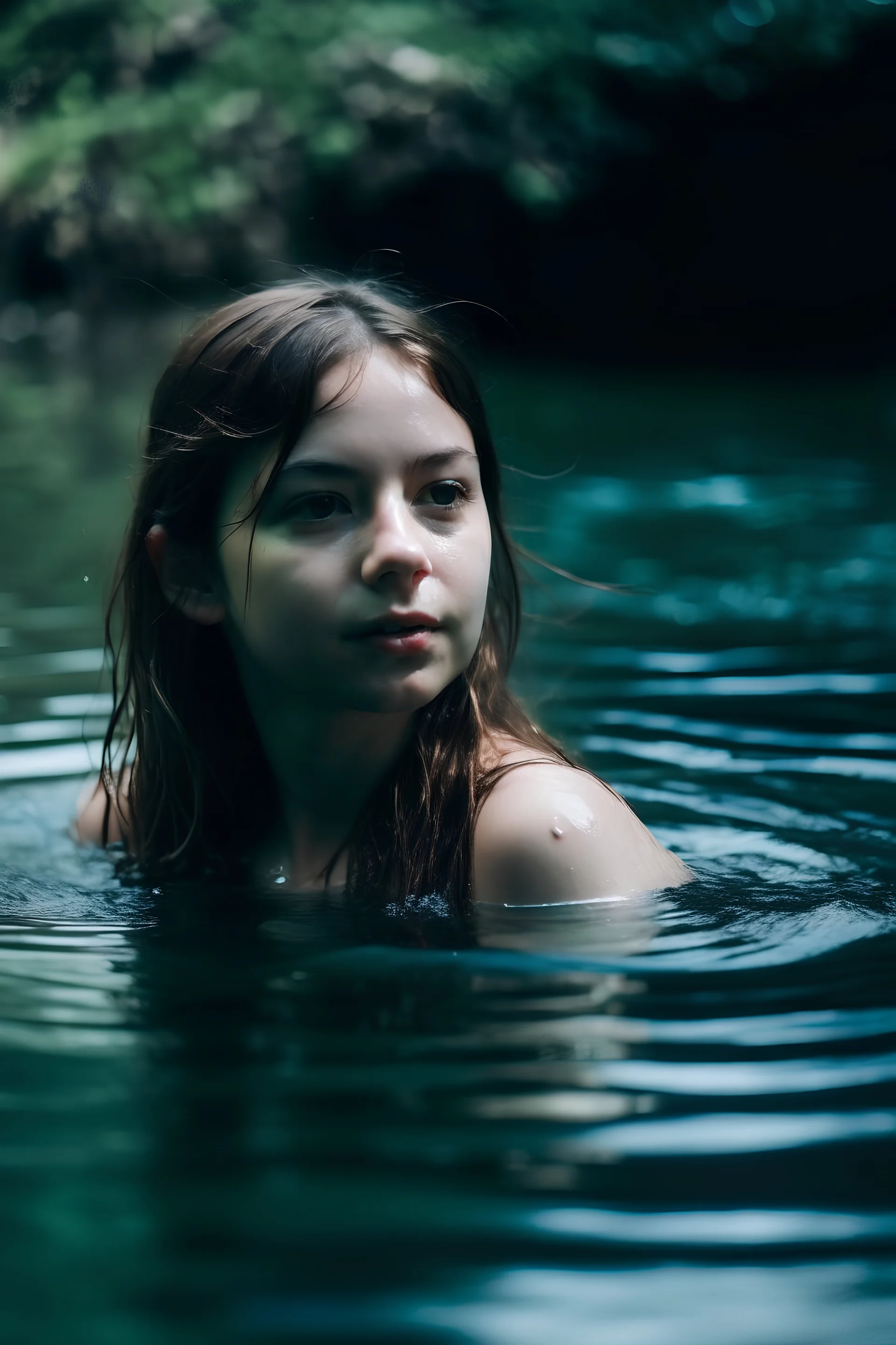 girl and women in water