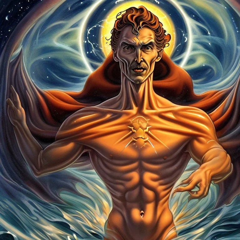 A divine being made from the combination of water and sun with cosmic powers and Dracula