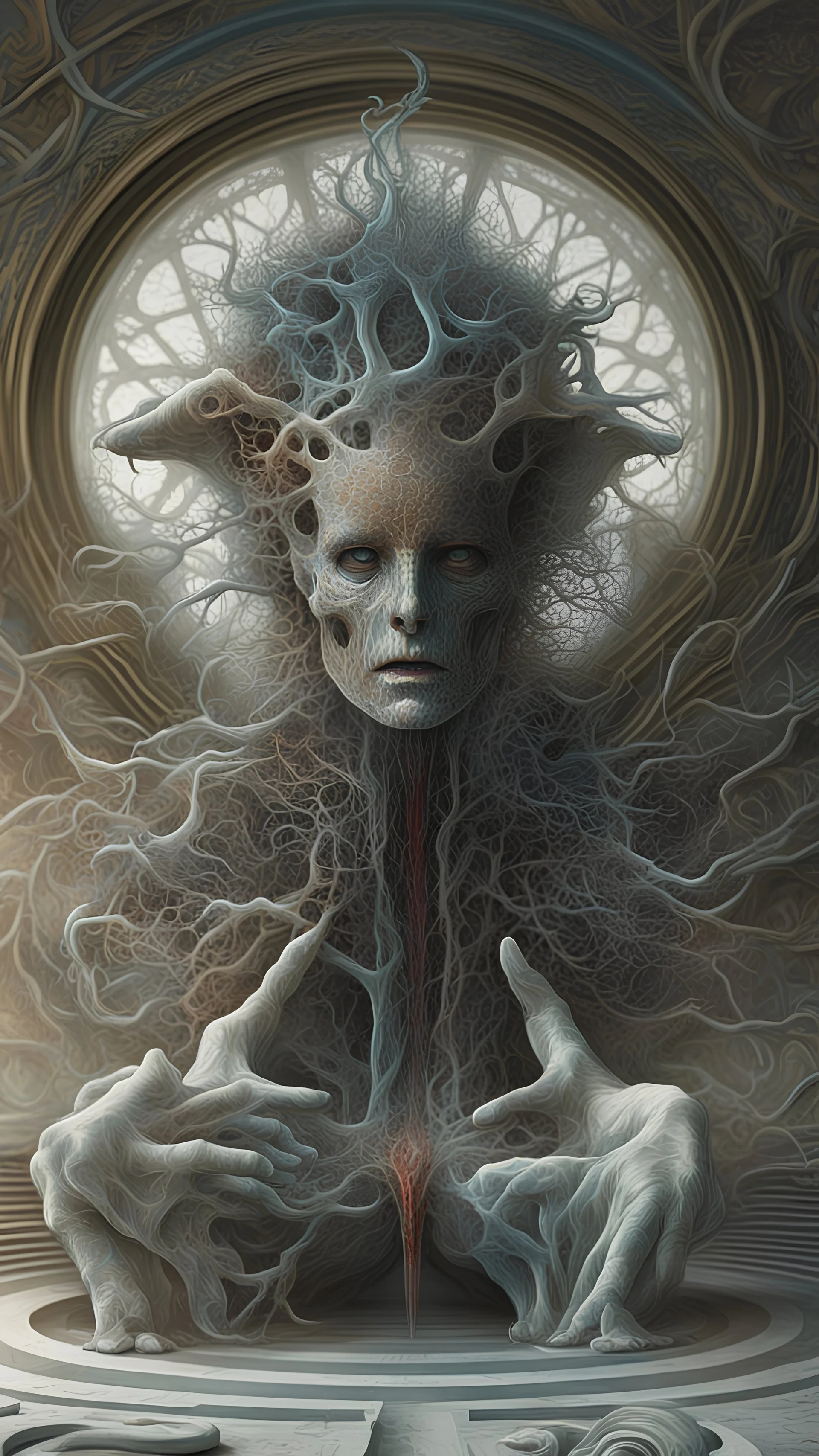 Trigeminal Neuralgia || surreal masterpiece, in the styles of Agostino Arrivabene and James McCarthy and Robert Venosa, mixed media, imperial colors, cinematic, sharp focus, highest resolution