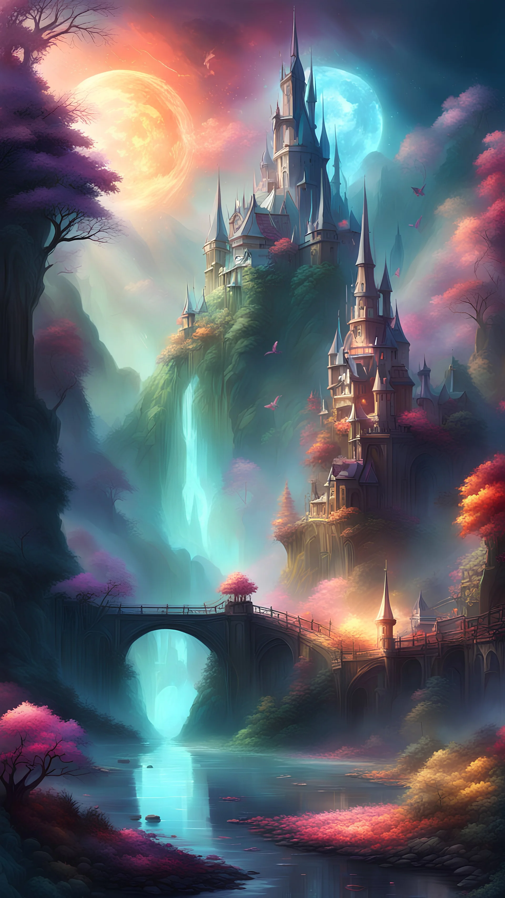 fantasy in the style of ethereal, extremely detailed digital painting, mystical colors, beautiful lighting, realistic render.