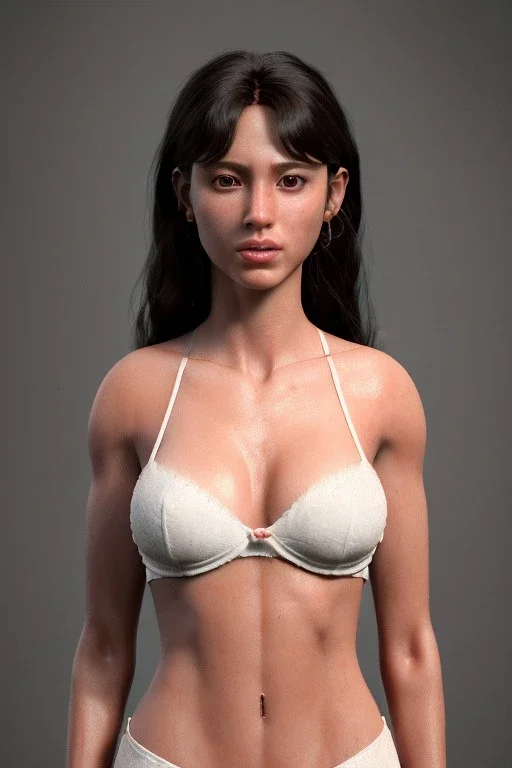 Ultra Realistic image, 25 years old brunette woman, Madrid, portrait, small stature, 1.60 cm tall and 55 kg in weight, natural small busty, traditional Japanese body tattoo, jakuza style, put traditional Japanese mask, vibrant color, highly detailed, art stations, concept art, smooth, unreal engine 5, god rays, ray tracing, RTX, lumen lighting, ultra detail, volumetric lighting.